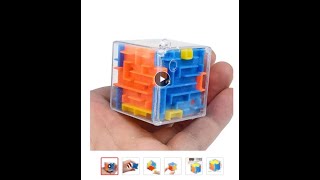 3D Maze Magic Cube Six-sided Transparent Puzzle Speed Cube Rolling Ball Magic Cubes Maze Toys screenshot 2