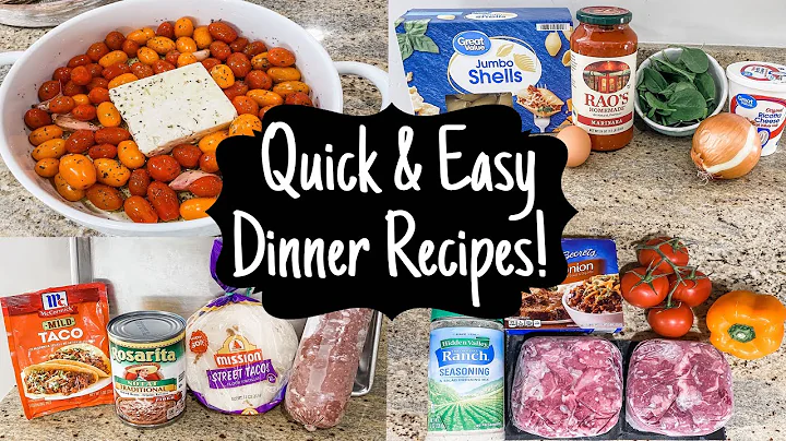 WHAT'S FOR DINNER? | 6 of the EASIEST Time-Saving ...