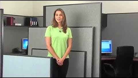 Global Industrial Office Partitions with Modular Wire Management Raceway