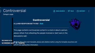 Why yes Funkipedia, that's all the controversies.