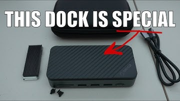 ORICO USB-C Dock with hidden SSD enclosure