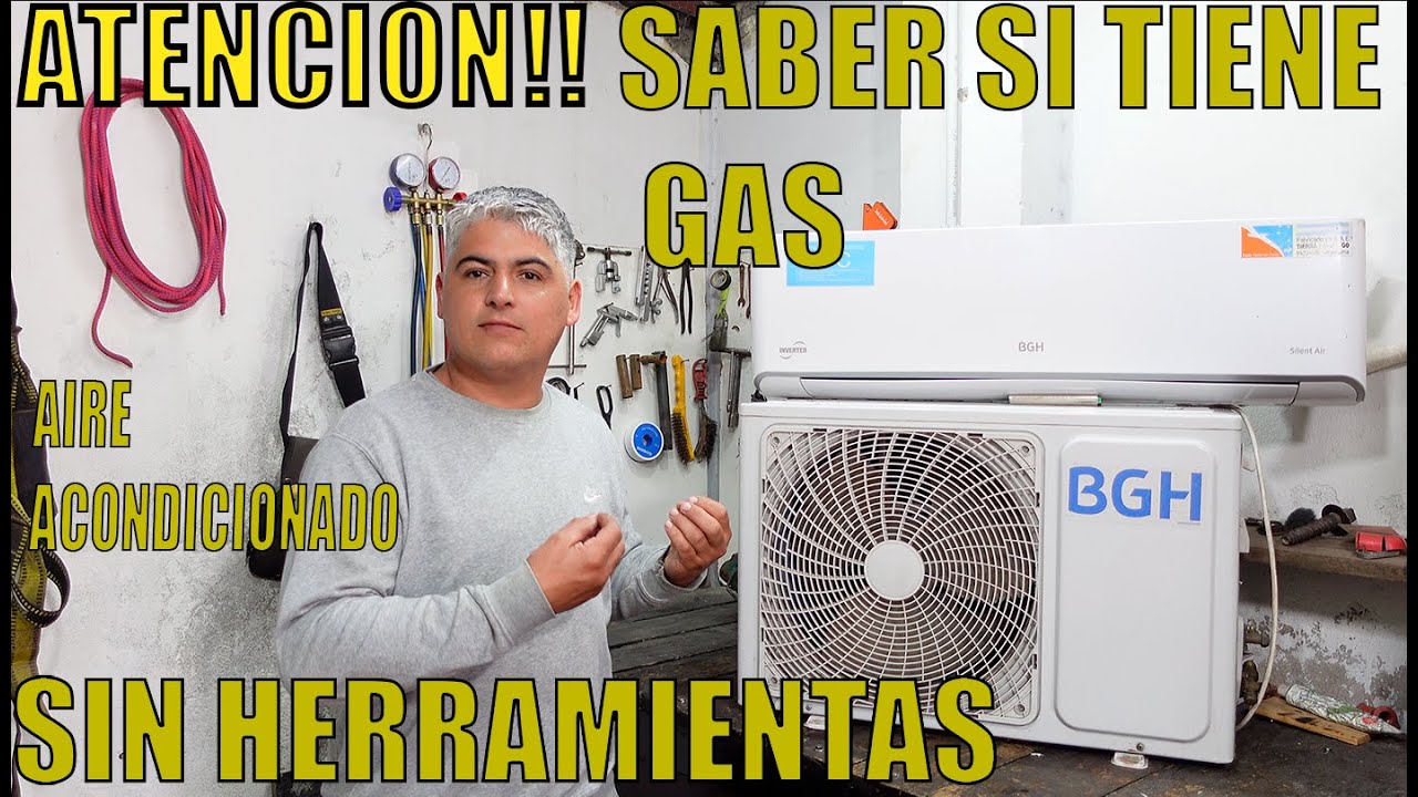 FACIL como Saber si el AIRE ACONDICIONADO tiene gas!!!