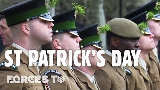 Irish Guards Celebrate St Patrick's Day | Forces TV