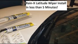How To Install Rain-X Latitude Wipers, 5 Minute Install on a Acadia Denali
