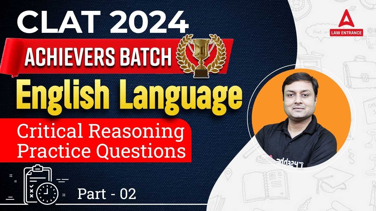 Critical Reasoning Practice Questions | CLAT 2024 English Language ...