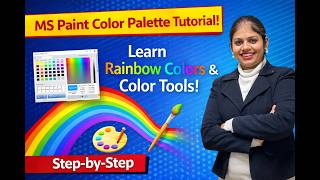 MS Paint Color Palette Tutorial | Learn Rainbow Colors & Color Tools (Step-by-Step)