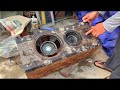 Restoration speaker Blaster V385 audio broken | Restore old rotted music speaker