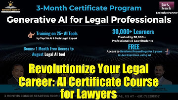 Revolutionize Your Legal Career: AI Certificate Course for Lawyers