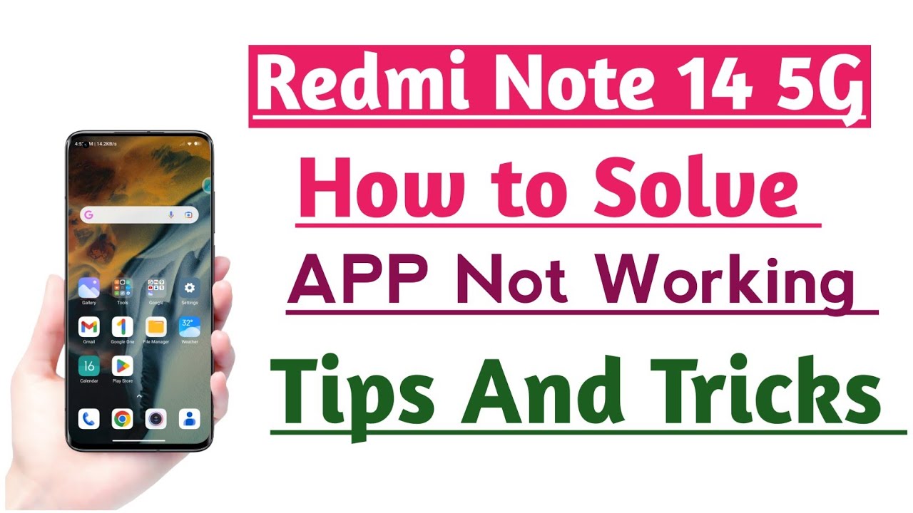 Redmi Note 14 5G How to Fix App Not working Problem Solution Tips And ...