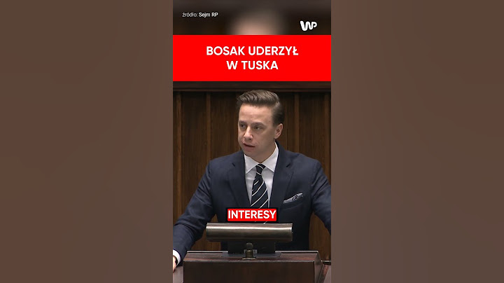 Bosak skrytykował premiera za opuszczenie sali. "Nie traktuje sytuacji poważnie”