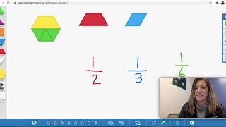 Unit Fractions - Intro with Pattern Shapes app Content