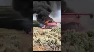 Combine on FIRE! Farm Disasters