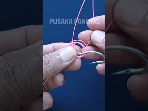 Simplest Hook Knot Technique - How To Tie A Hook