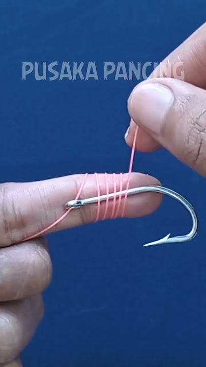 Simplest Hook Knot Technique - How To Tie A Hook