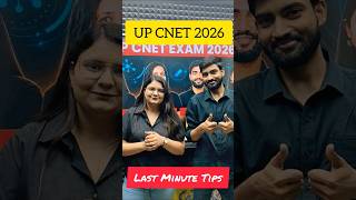Last Minute Tips for UP CNET 2026 #shorts