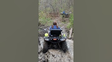 Yamaha Grizzly 700 Going Through The Swamp #offroad #atv #mud #shorts