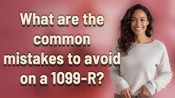 What are the common mistakes to avoid on a 1099-R?