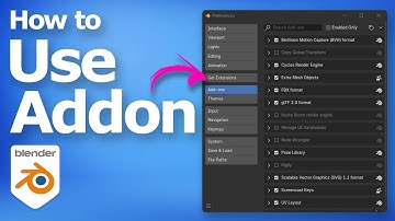 How to use addon in Blender