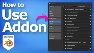 How To Use Addon In Blender