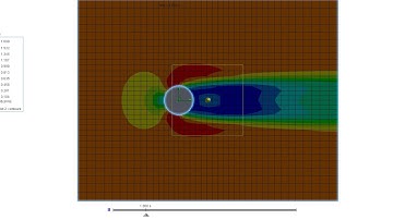 Solidworks Flow Simulation: Velocity (magnitude)