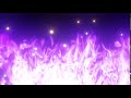 purple fire with particles