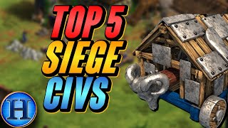 Top 5 Best Siege Weapon Civilizations | AoE2