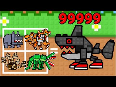 I Merge Animals into MAX LEVEL Shark!