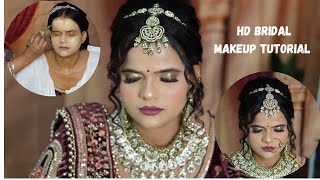 HD Bridal Makeup Tutorial Step by Step | Flawless Long Lasting Bridal Makeup for Beginners