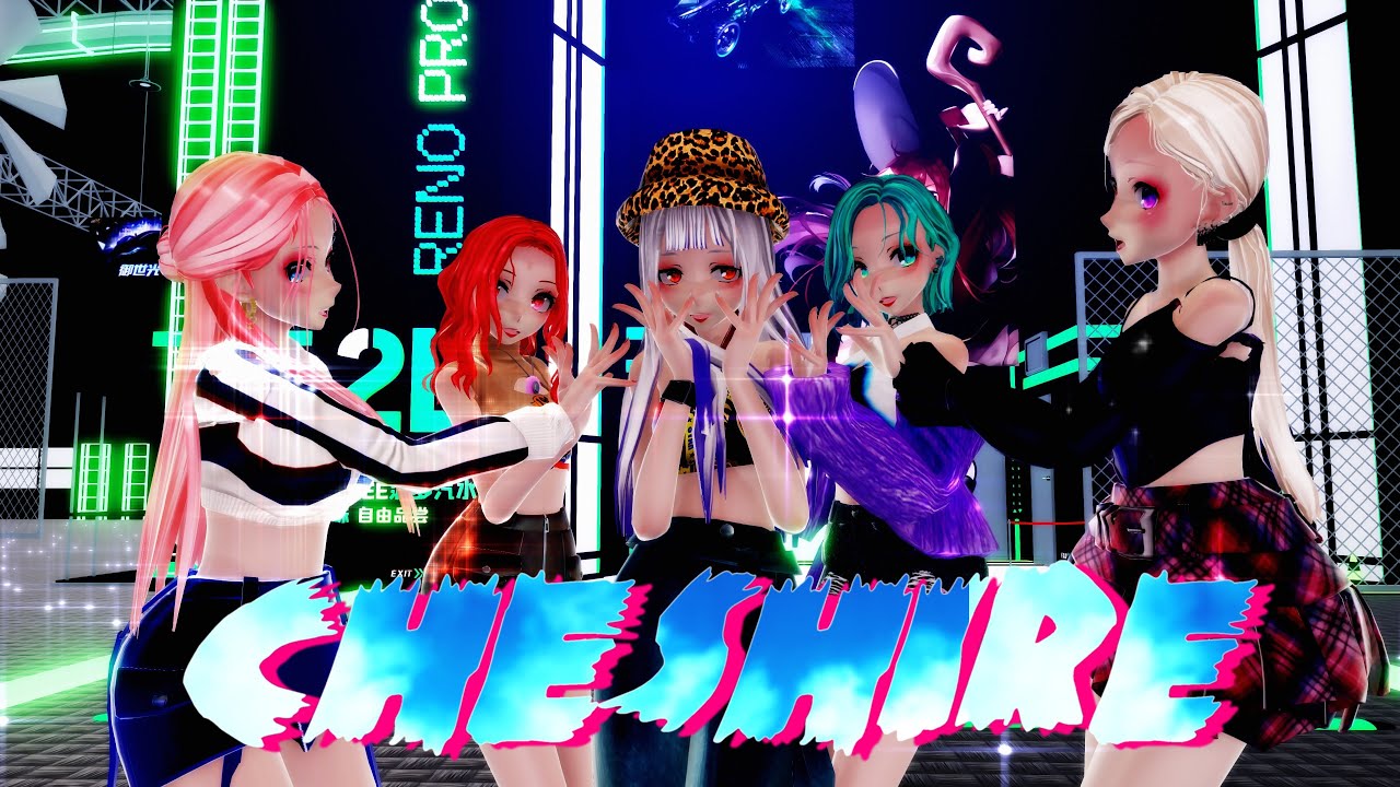 ≡MMD≡ Haku.Miku.Luka.IA.Teto - Cheshire / Itzy [4KUHD60FPS][Eng sub]