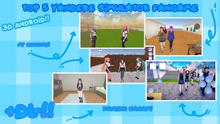 Top 5 Yandere Simulator Fangame 3D //+Dl\\