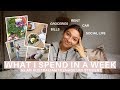 what i spend in a week - TEENAGE student LIVING OUT OF HOME | LOLITA OLYMPIA