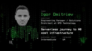 Serverless journey to $0 cost infrastructure by Igor Dmitriev | JavaDay Lviv 2024
