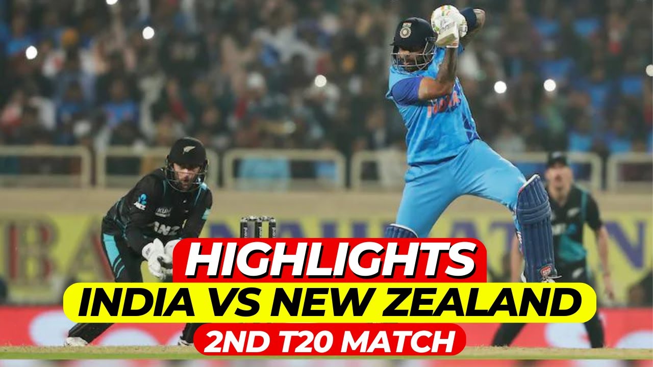 🔴LIVE: India vs New Zealand 2nd T20 Highlights Match | IND Vs NZ T20 ...