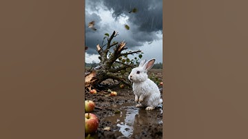 The rabbit watered a apple plant 😭 #ai #rabbit  #appleplant  #aistory #aivideo #popular #shorts