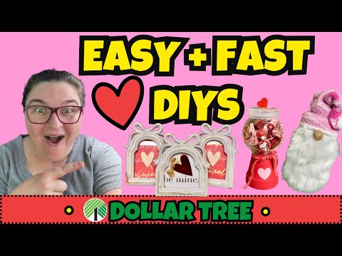 10 Minute Dollar Tree Valentine Hacks (No Tools Needed!)