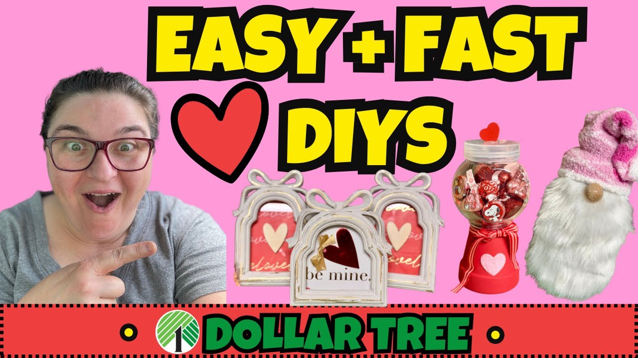 10 Minute Dollar Tree Valentine Hacks (No Tools Needed!)