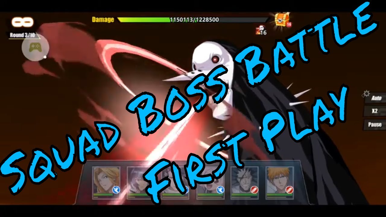 First Play of Squad Boss Battle Bleach Immortal Soul YouTube