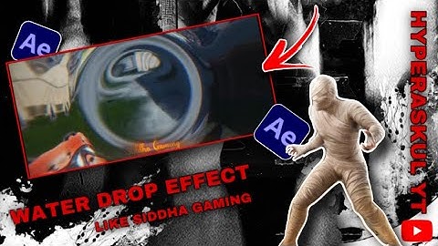 How To Add Water Drop Effect/ Water Ripple Effect In Montage | In Adobe After Effects