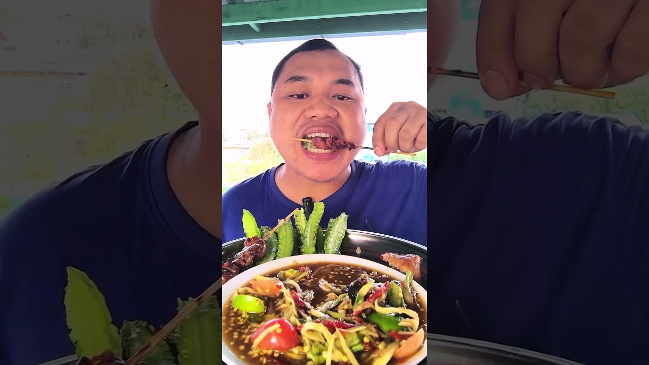 ตำถั่ว ปิ้งไก่ ข้าวเหนียว ร้อนๆ ครับผม