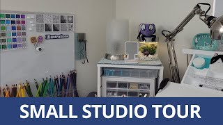 Tour My Small Art Studio Space (Studio in a Closet!) | ShannonMedisky.com