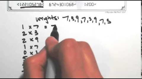 Valid Bank Routing Number