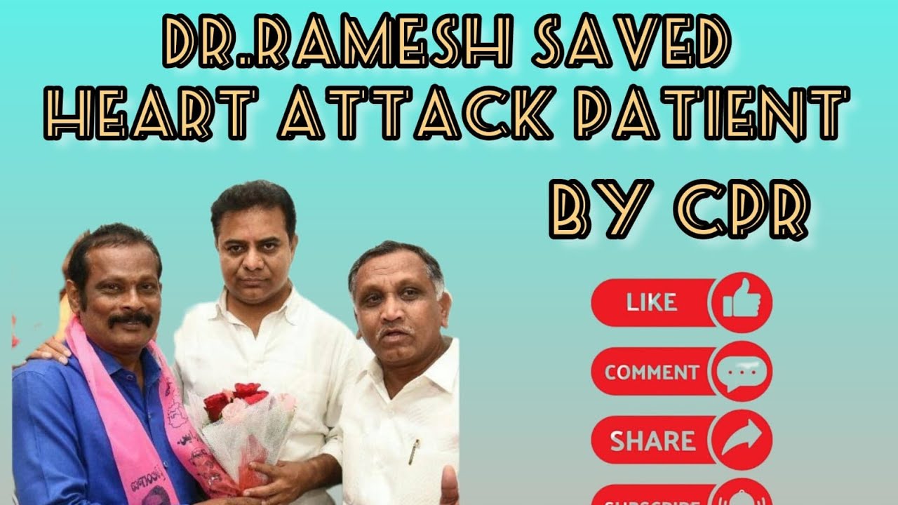DR RAMESH SAVED HEART ATTACK PATIENT BY CPR #LIFESAVED - YouTube