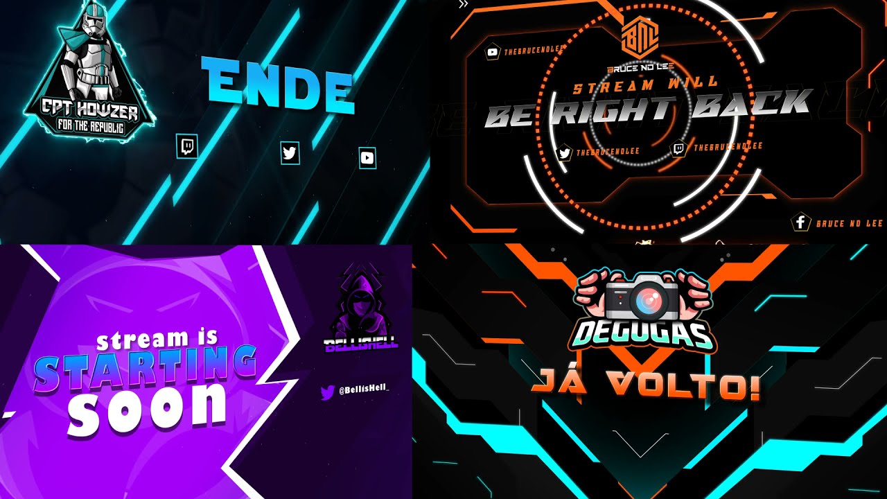 Stream overlay pack design for twitch / YouTube (Fiverr)