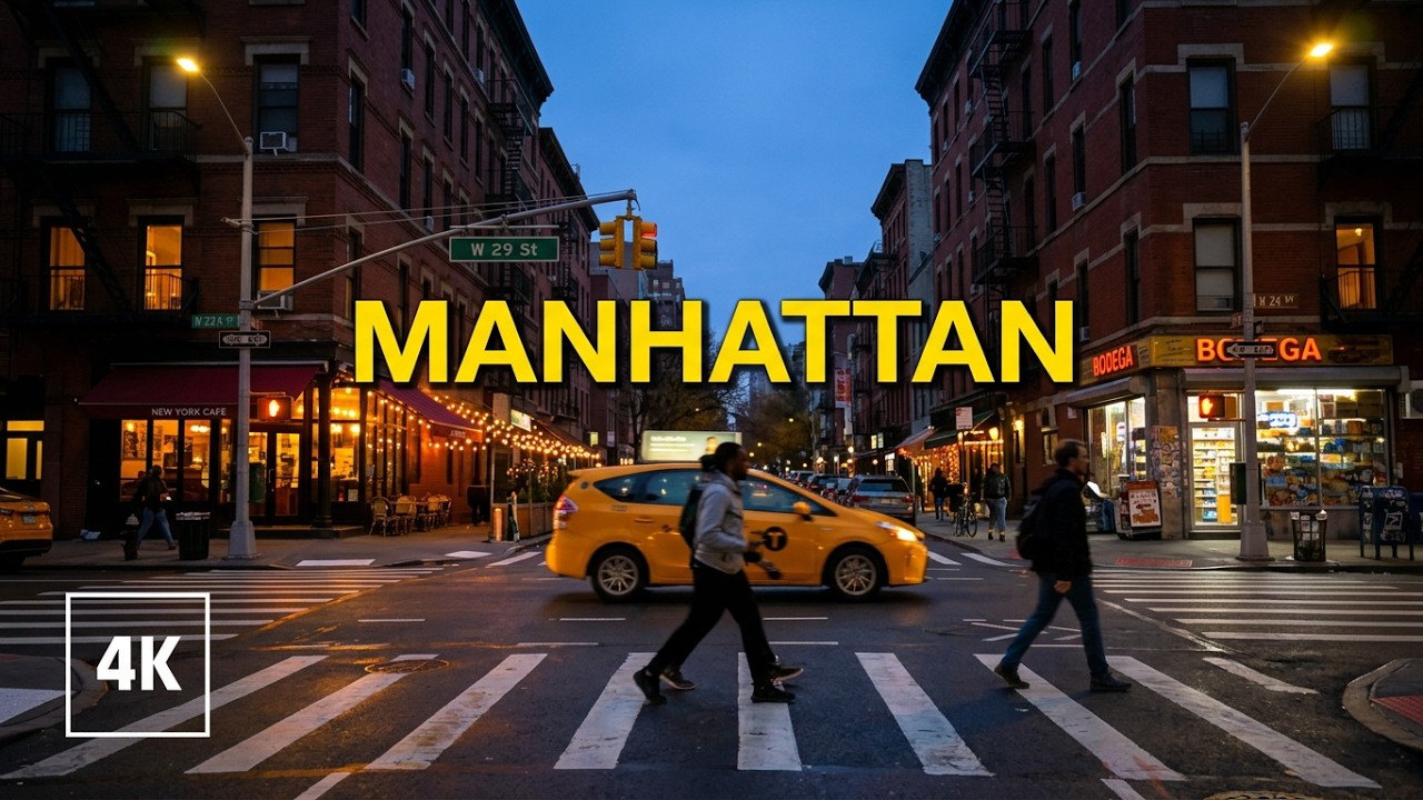New York, Amerika Serikat | Jelajah Kota Sore 4K | 14 Apr 2026