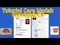 Tutorial Cara Membuat CV Lamaran pekerjaan di Microsoft Word