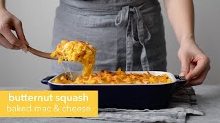 Butternut Squash Baked Mac and Cheese