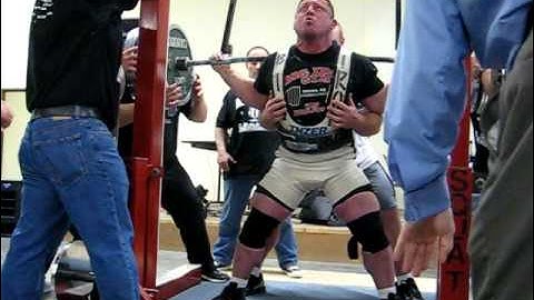Jim Grandick 1030 lb squat at BIG Spring Open