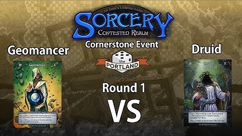 Sorcery Cornerstone at Portland Game Store | Swiss Round 1 | Druid vs Geomancer 11/09/25