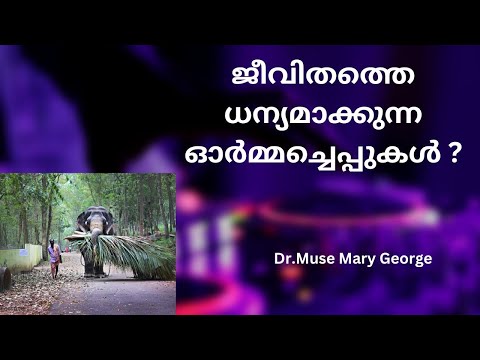 ജീവിതത്തെ ധന്യമാക്കുന്ന ഓർമ്മച്ചെപ്പുകൾ ! Dr.Muse Mary George Soul post Malayalam Speech