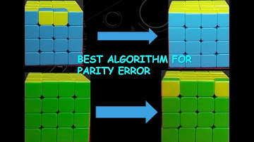 Easiest Algorithm to Solve the Parity Error of 4x4 Rubik
